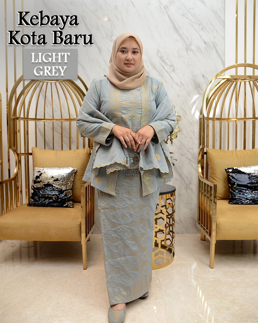 Hidaya Fabric Kebaya Kota Baru , XS TO 2XL Hidaya Fabric