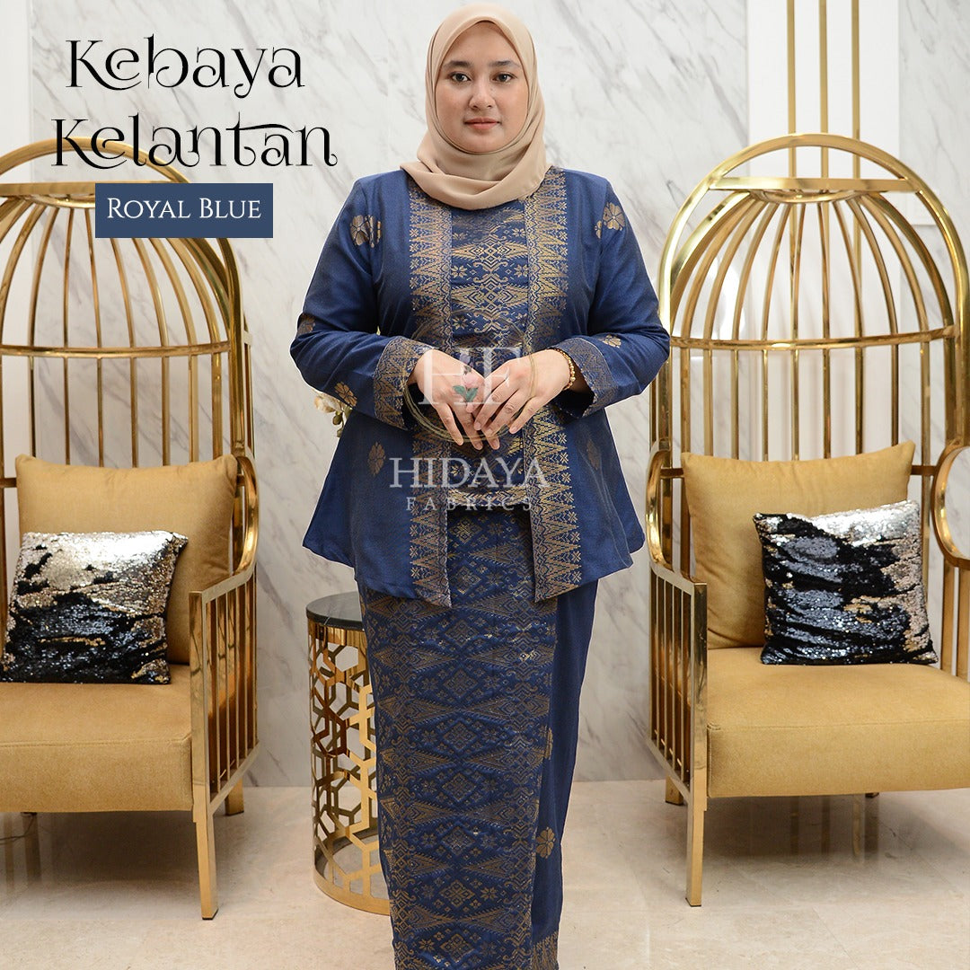 Hidaya Fabric Kebaya Kota Baru , XS TO 2XL Hidaya Fabric