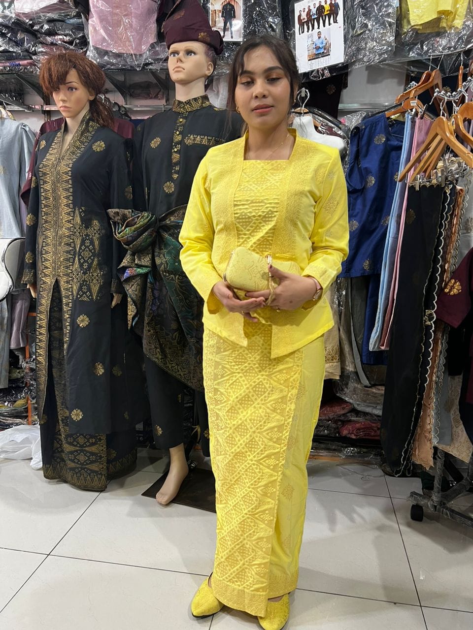 Hidaya Fabric Kebaya Kota Baru , XS TO 2XL Hidaya Fabric