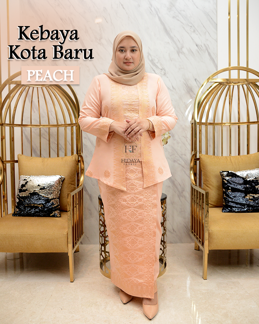 Hidaya Fabric Kebaya Kota Baru , XS TO 2XL Hidaya Fabric
