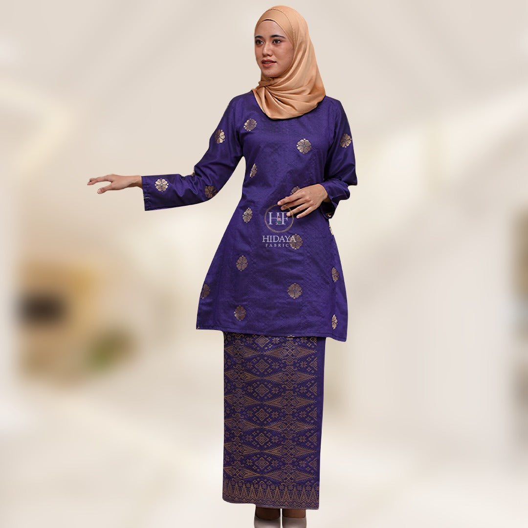 Hidaya Fabric Kurung Riau Princess , 7xl to 10XL Hidaya Fabrics