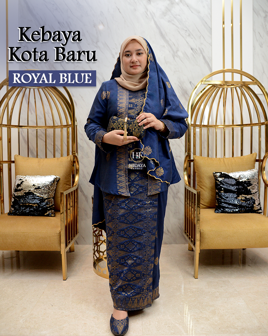 Hidaya Fabric Kebaya Kota Baru , XS TO 2XL Hidaya Fabric