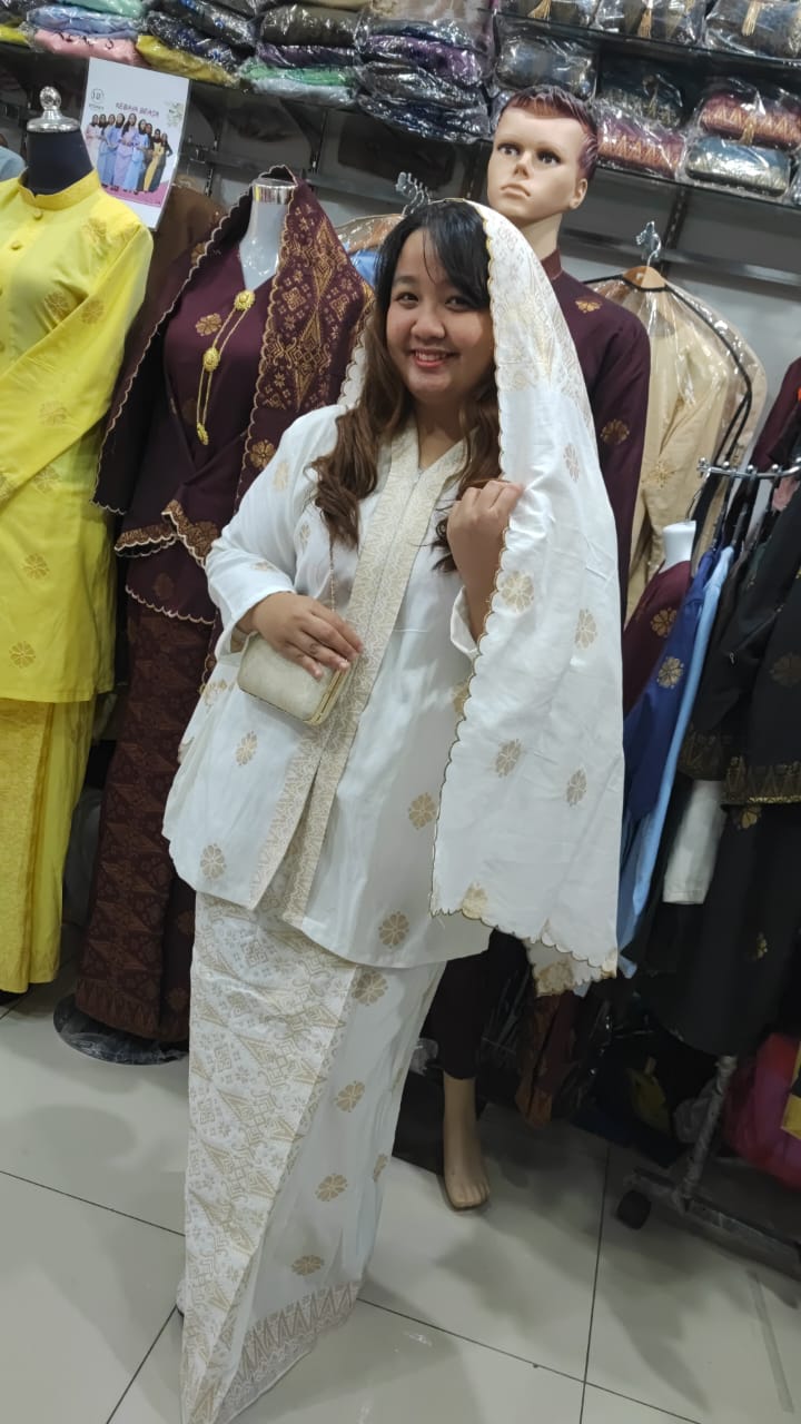 Hidaya Fabric Kebaya 4Segi , 11xl to 12xl Hidaya Fabrics