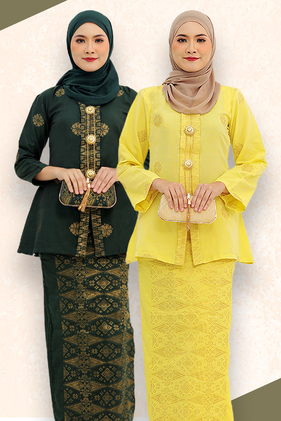 Hidaya Fabric Kebaya 4Segi , 11xl to 12xl Hidaya Fabrics