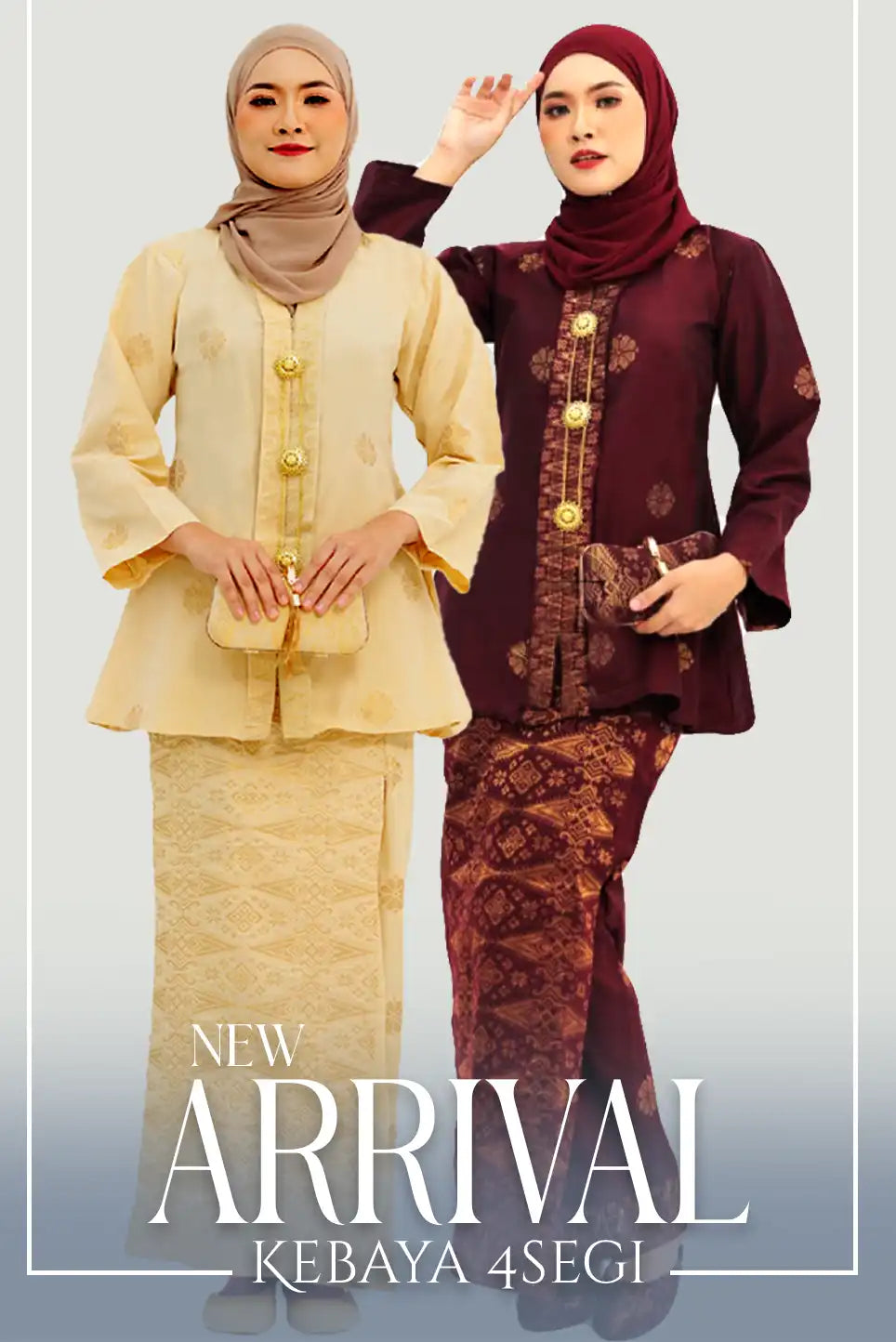 Hidaya Fabric Kebaya 4Segi , 11xl to 12xl Hidaya Fabrics