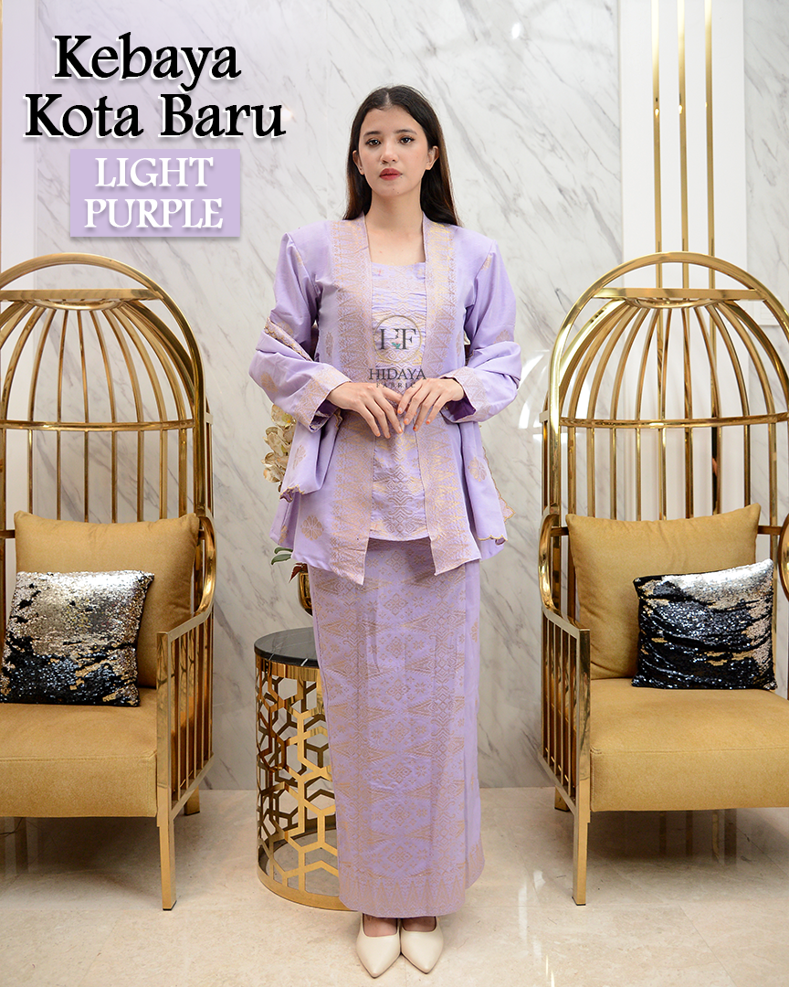 Hidaya Fabric Kebaya Kota Baru , XS TO 2XL Hidaya Fabric