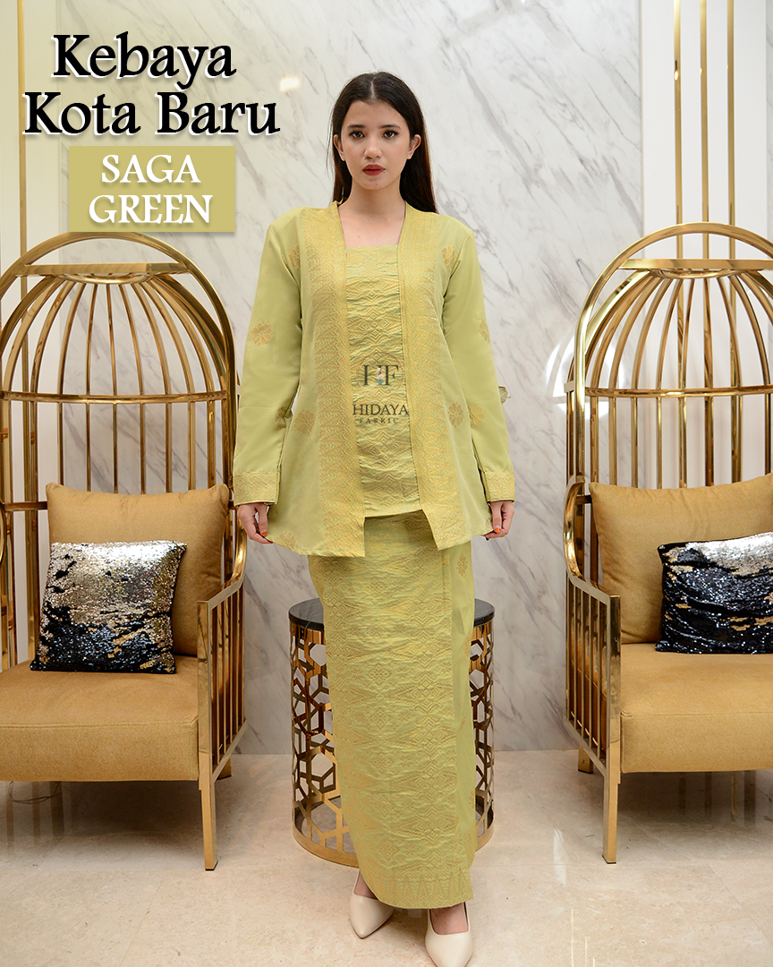Hidaya Fabric Kebaya Kota Baru , XS TO 2XL Hidaya Fabric