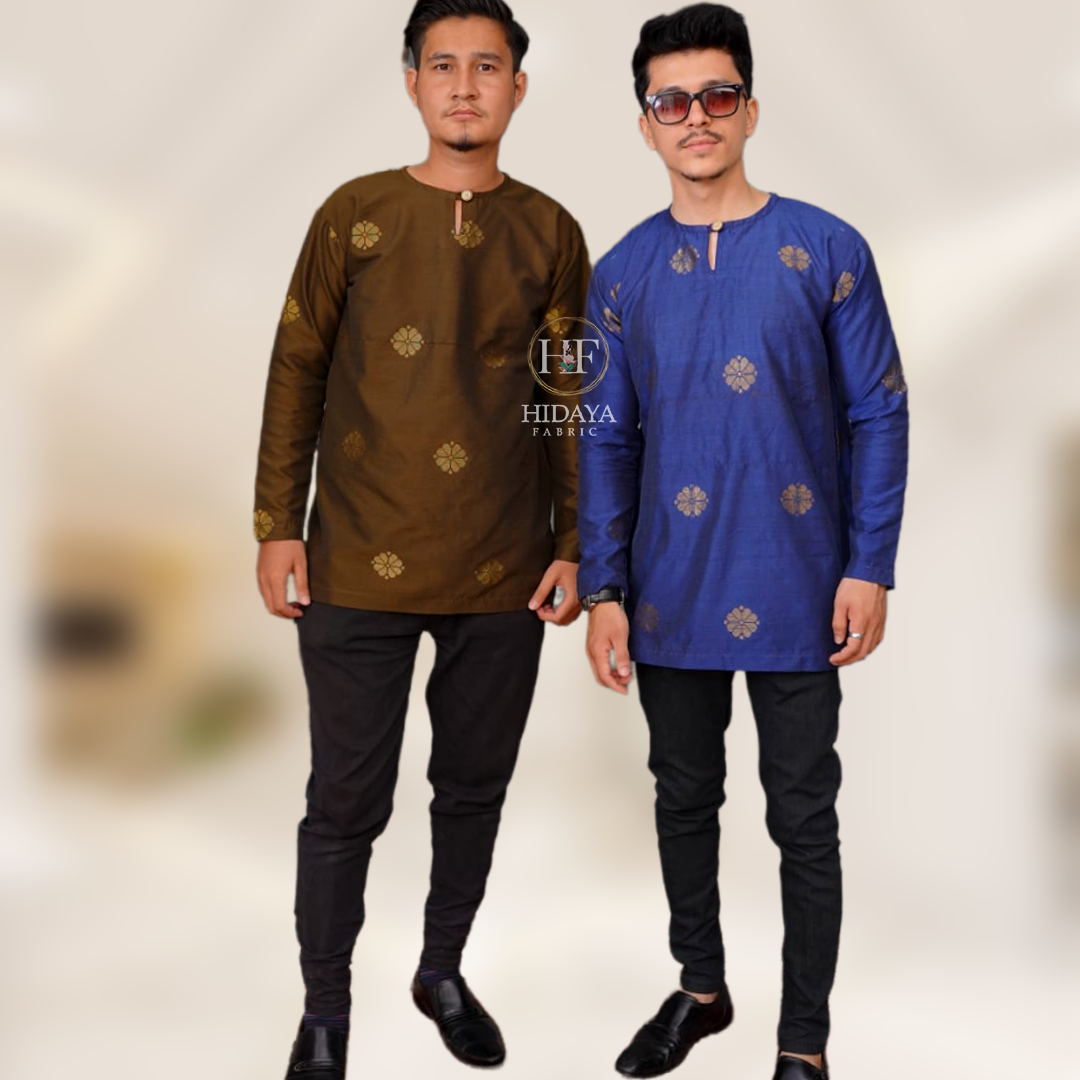 Hidaya Fabric Kurta Songket , 3XL TO 5XL Hidaya Fabrics