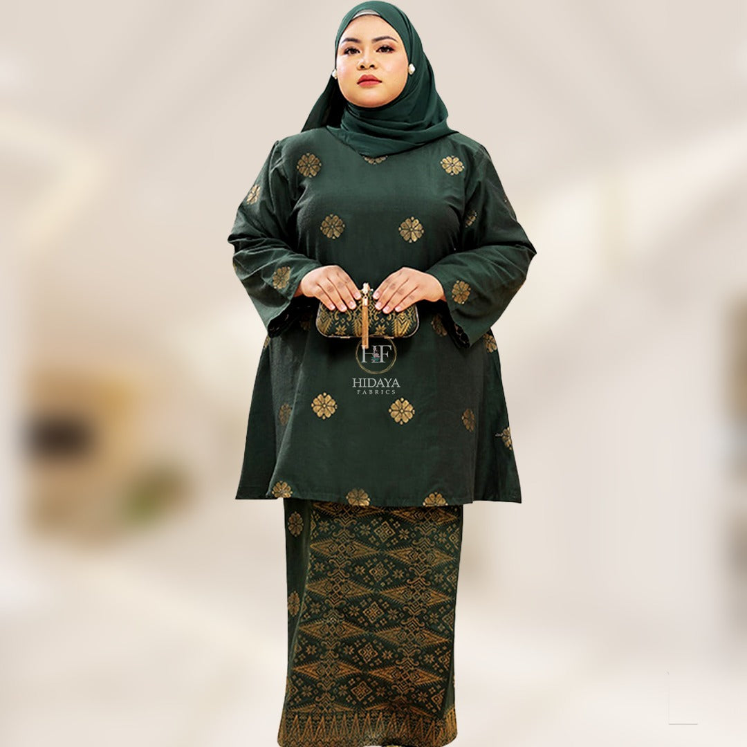 Hidaya Fabric Kurung Riau Princess , 7xl to 10XL Hidaya Fabrics