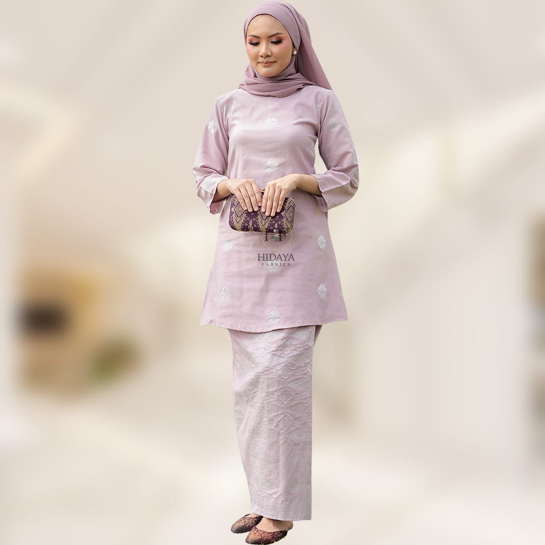 Hidaya Fabric Kurung Riau Princess , 7xl to 10XL Hidaya Fabrics