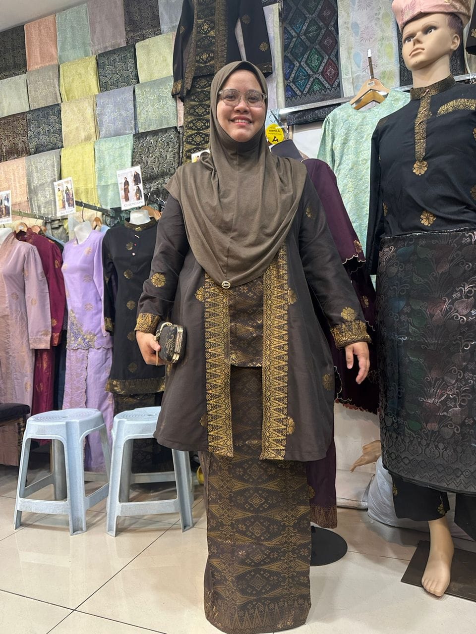 Hidaya Fabric Kebaya Kota Baru , XS TO 2XL Hidaya Fabric