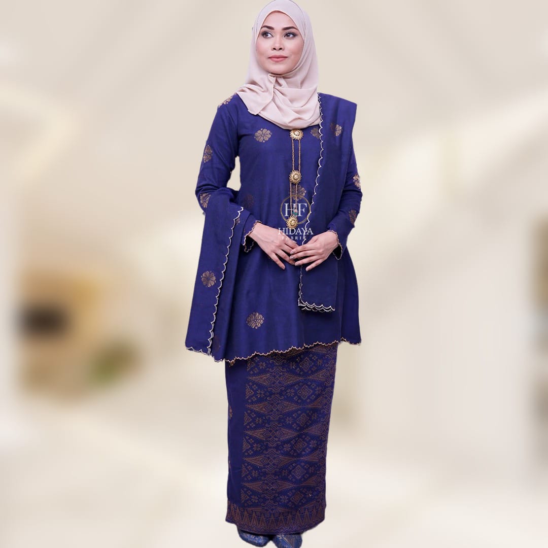 Hidaya Fabric Aaliya Vevet + Matching Selandang , XS To 2XL Hidaya Fabric