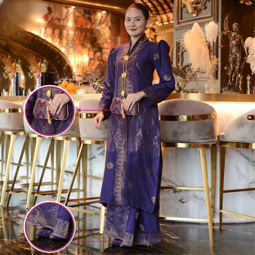 Hidaya Fabric Kebaya Hidaya Labuh, XS To XL Hidaya Fabric