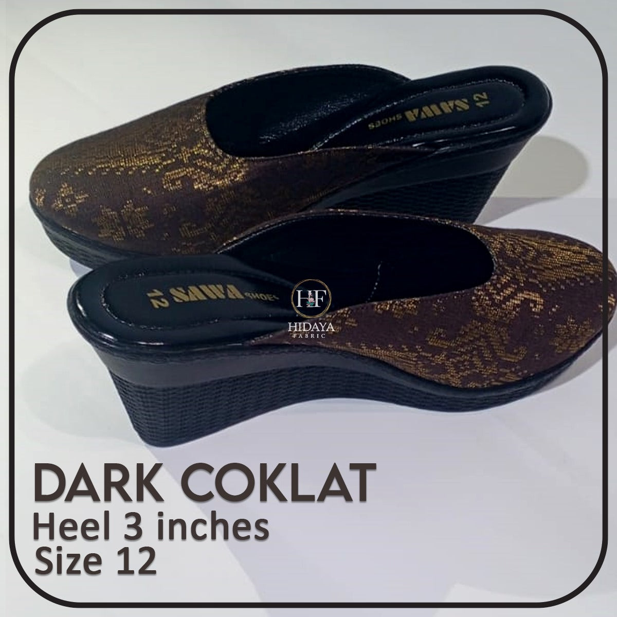 Hidaya Fabric Sandals - Kasut Hidaya Fabric