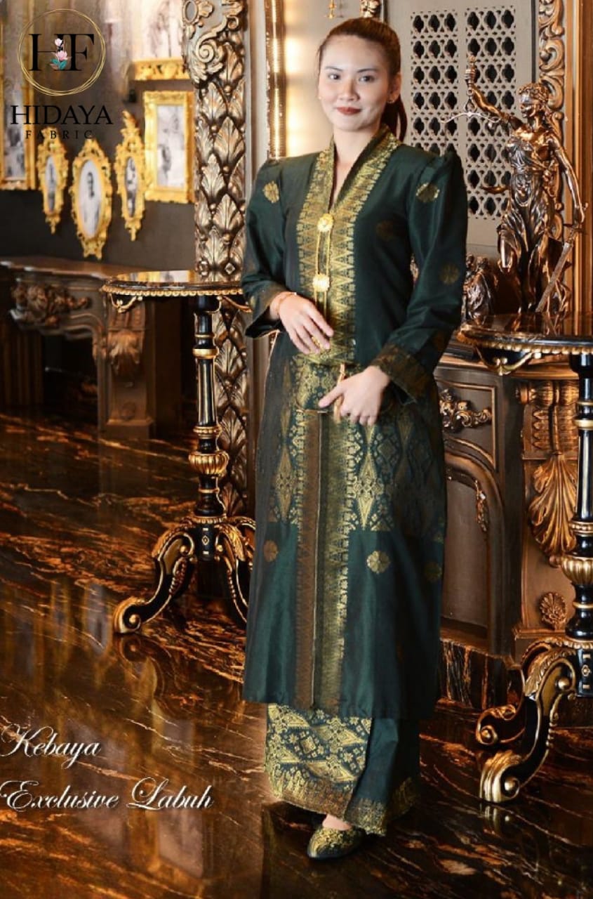 Hidaya Fabric Kebaya Hidaya Labuh, XS To XL Hidaya Fabric