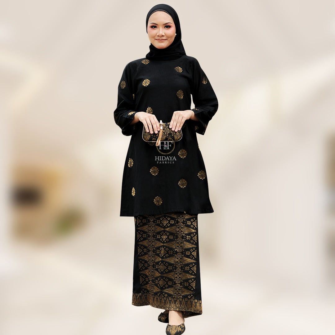Hidaya Fabric Kurung Riau Princess , 7xl to 10XL Hidaya Fabrics