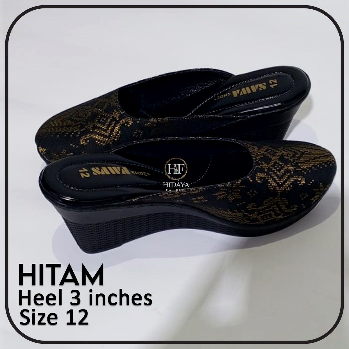 Hidaya Fabric Sandals - Kasut Hidaya Fabric