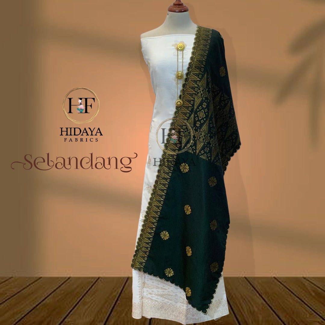 Hidaya Fabric Selandang Corak , 30 + Colors Hidaya Fabric