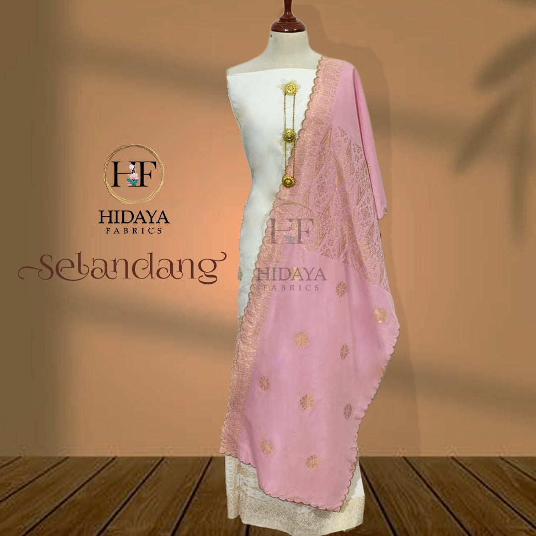 Hidaya Fabric Selandang Corak , 30 + Colors Hidaya Fabric