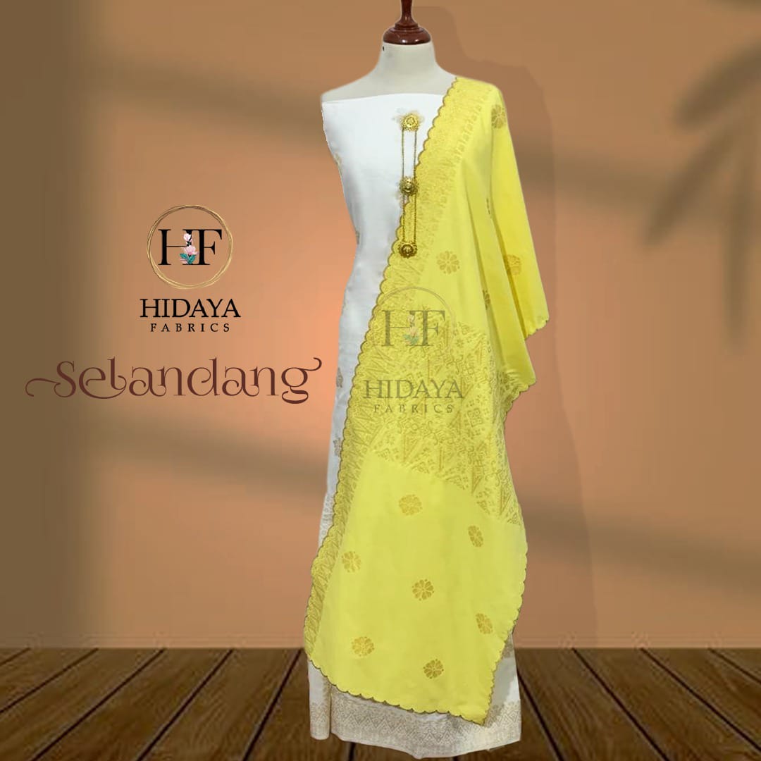 Hidaya Fabric Selandang Corak , 30 + Colors Hidaya Fabric