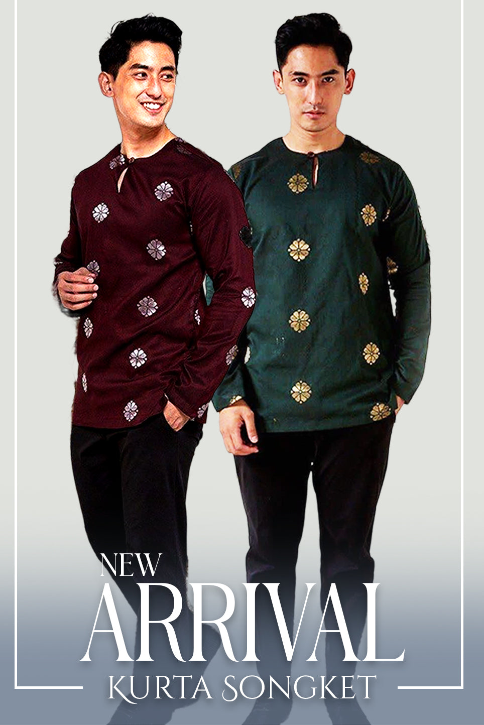 Hidaya Fabric Kurta Songket , XS TO 2XL Hidaya Fabrics