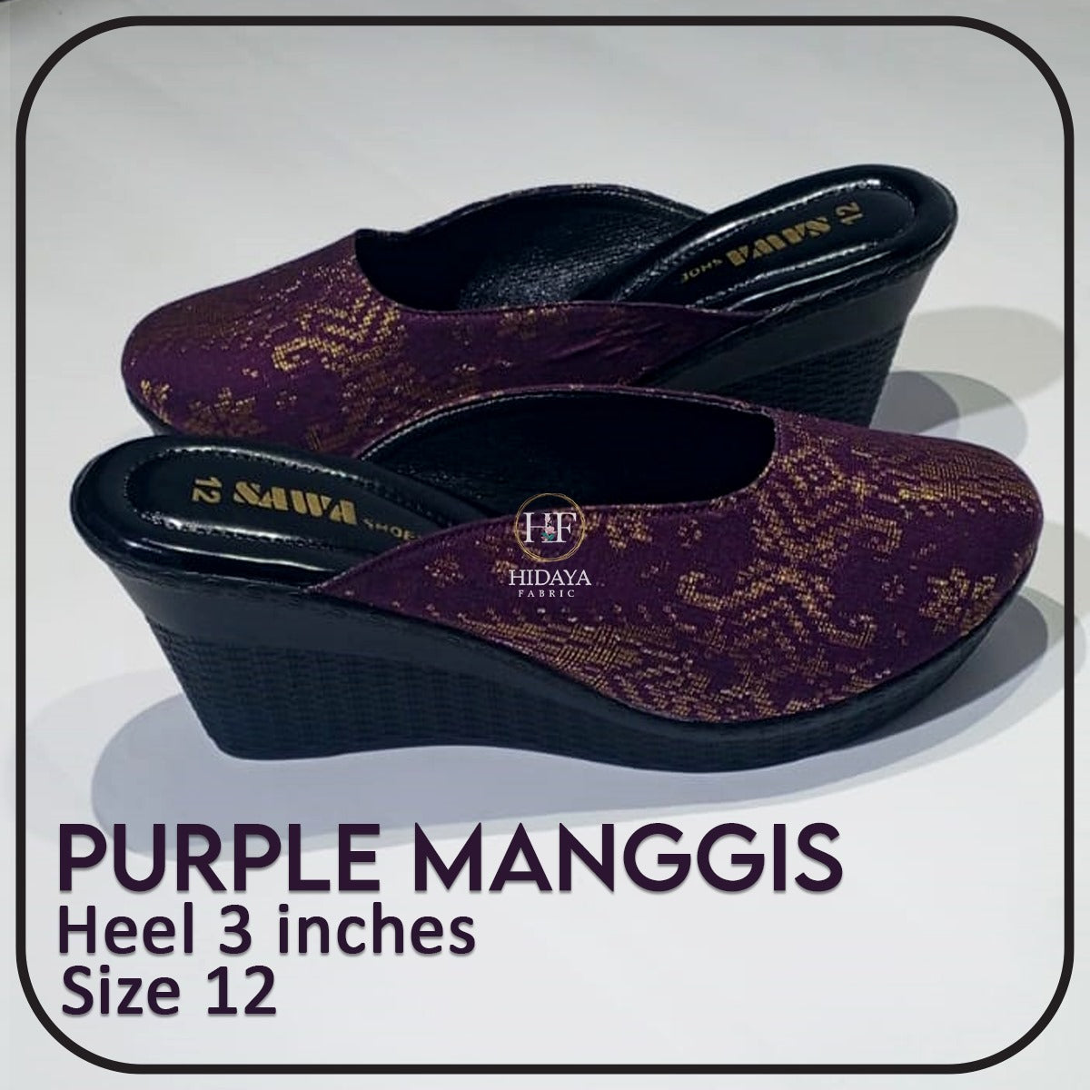 Hidaya Fabric Sandals - Kasut Hidaya Fabric