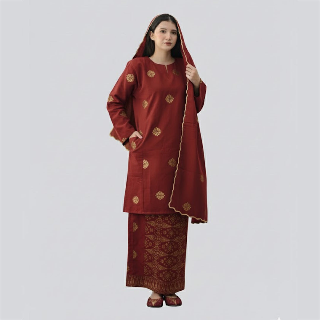 Baju Songket Johor - Xs to 12Xl