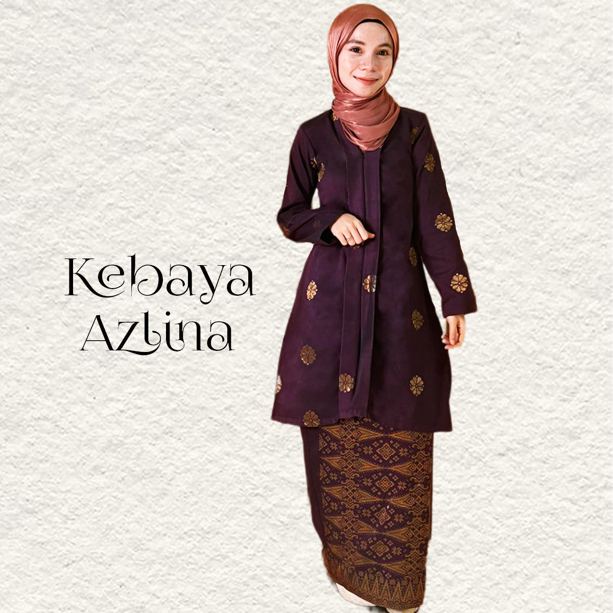 Hidaya Fabric Kebaya Azlina ! XS TO 2XL Hidaya Fabric