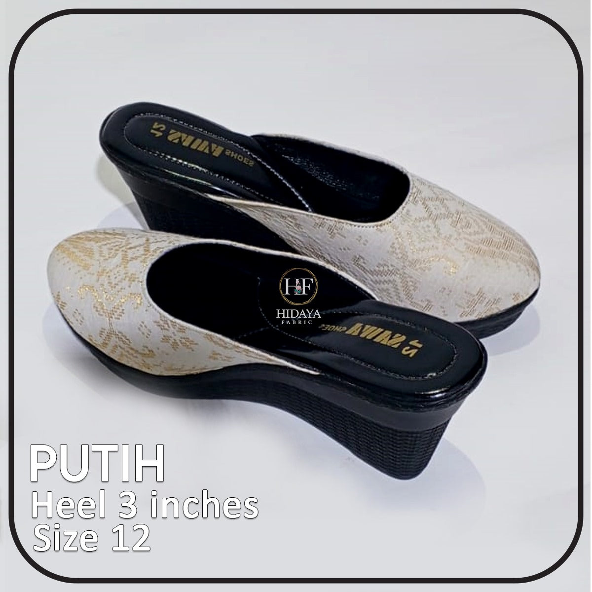 Hidaya Fabric Sandals - Kasut Hidaya Fabric