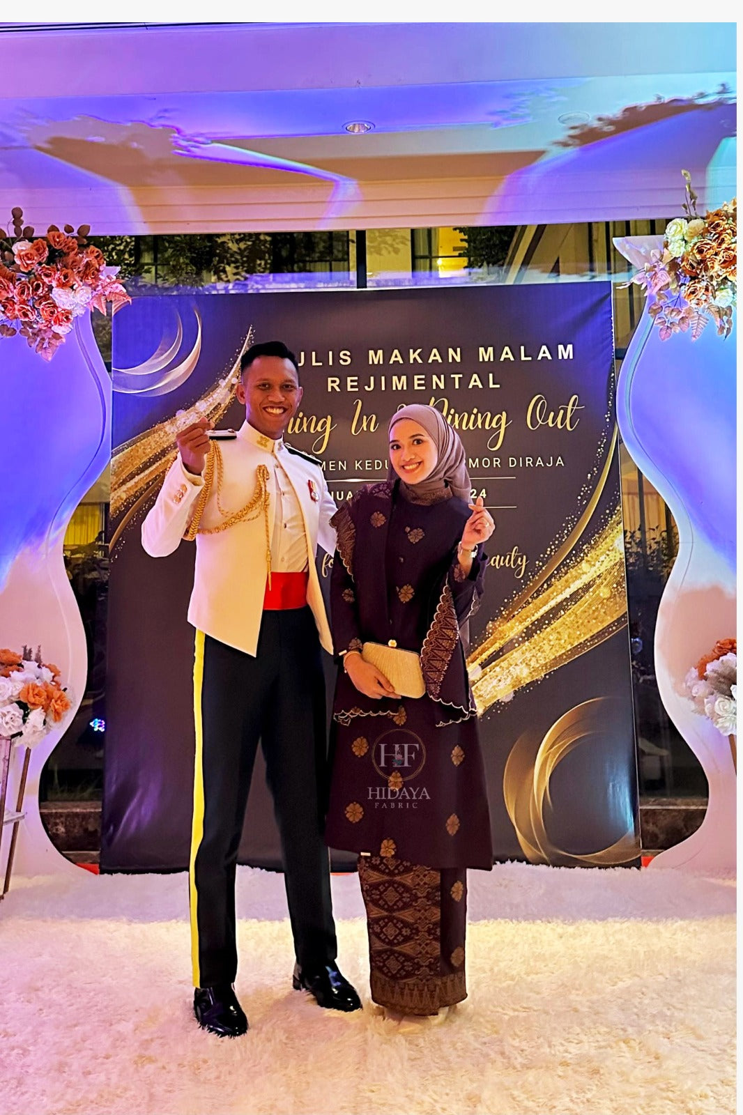 Hidaya Fabric Kebarung Sofia , 7XL TO 11XL Hidaya Fabrics