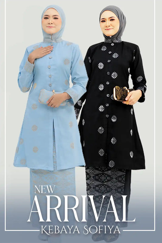 Hidaya Fabric Kebarung Sofia , 2XL TO 6XL Hidaya Fabrics
