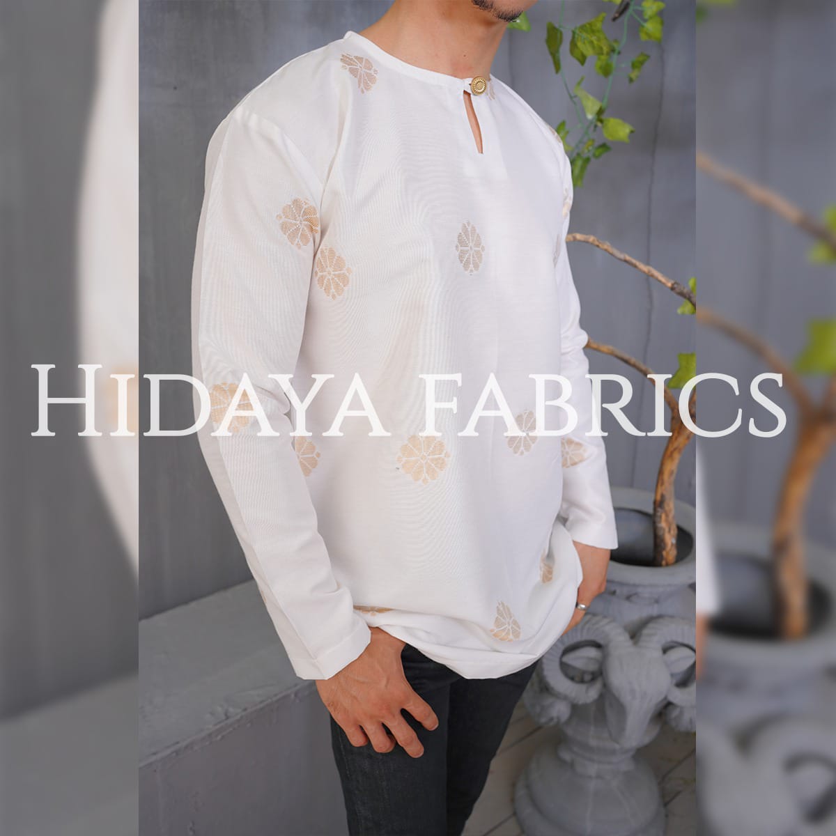 Hidaya Fabric Kurta Songket , 3XL TO 5XL Hidaya Fabrics