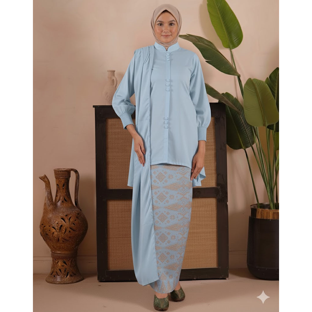 Baju Afifa Aaliyah Free Selendang - Xs to 12xl