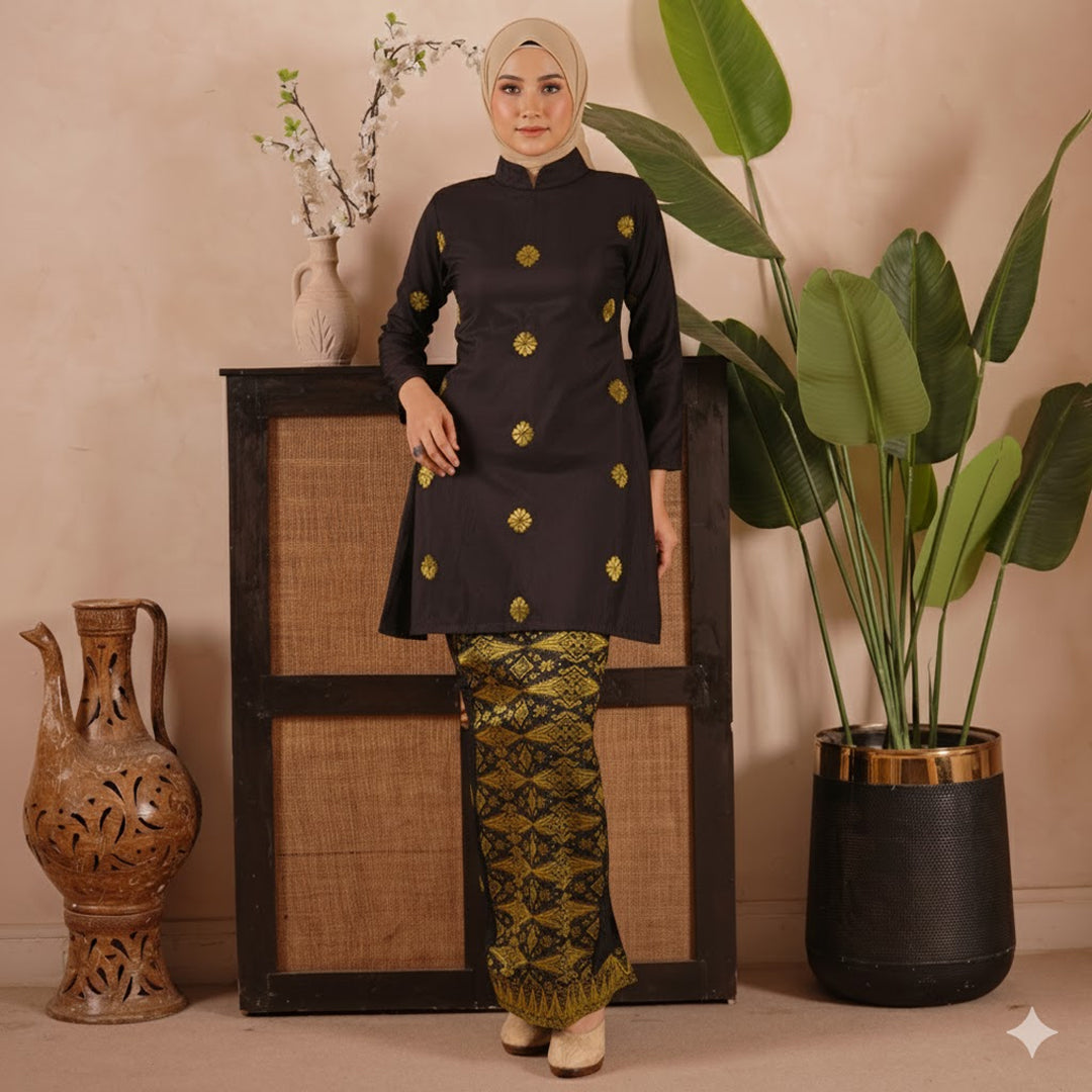 Kurung Cucak Musang + Sekali Selendang Free - Xs to 12xl