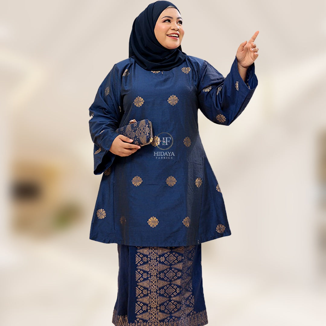 Hidaya Fabric Kurung Riau Princess , 7xl to 10XL Hidaya Fabrics
