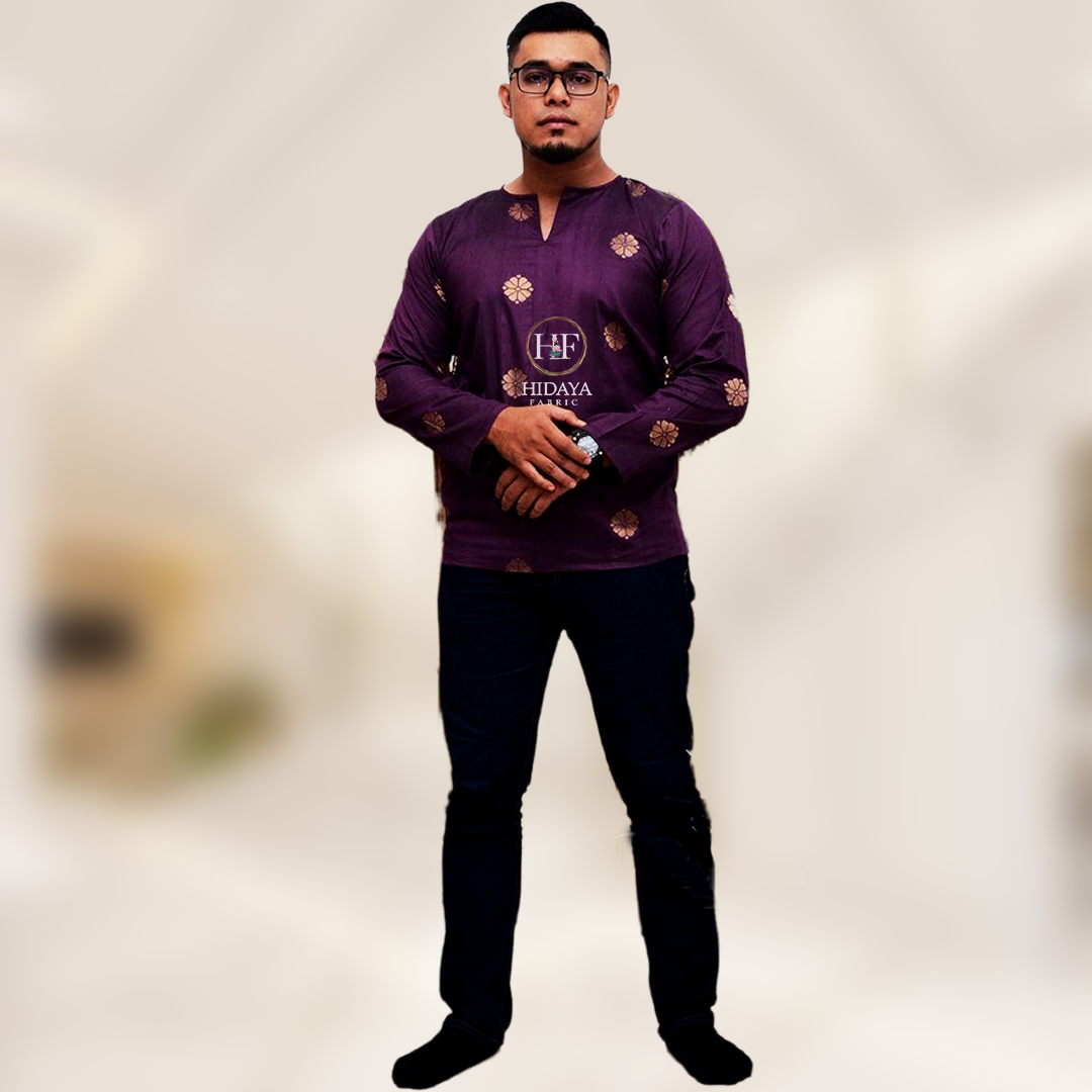 Hidaya Fabric Kurta Songket , 3XL TO 5XL Hidaya Fabrics