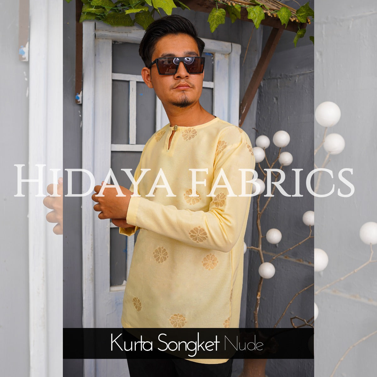Hidaya Fabric Kurta Songket , 3XL TO 5XL Hidaya Fabrics