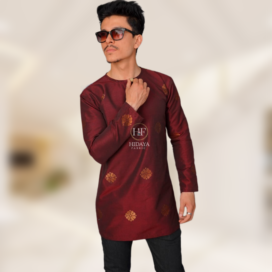 Hidaya Fabric Kurta Songket , 3XL TO 5XL Hidaya Fabrics