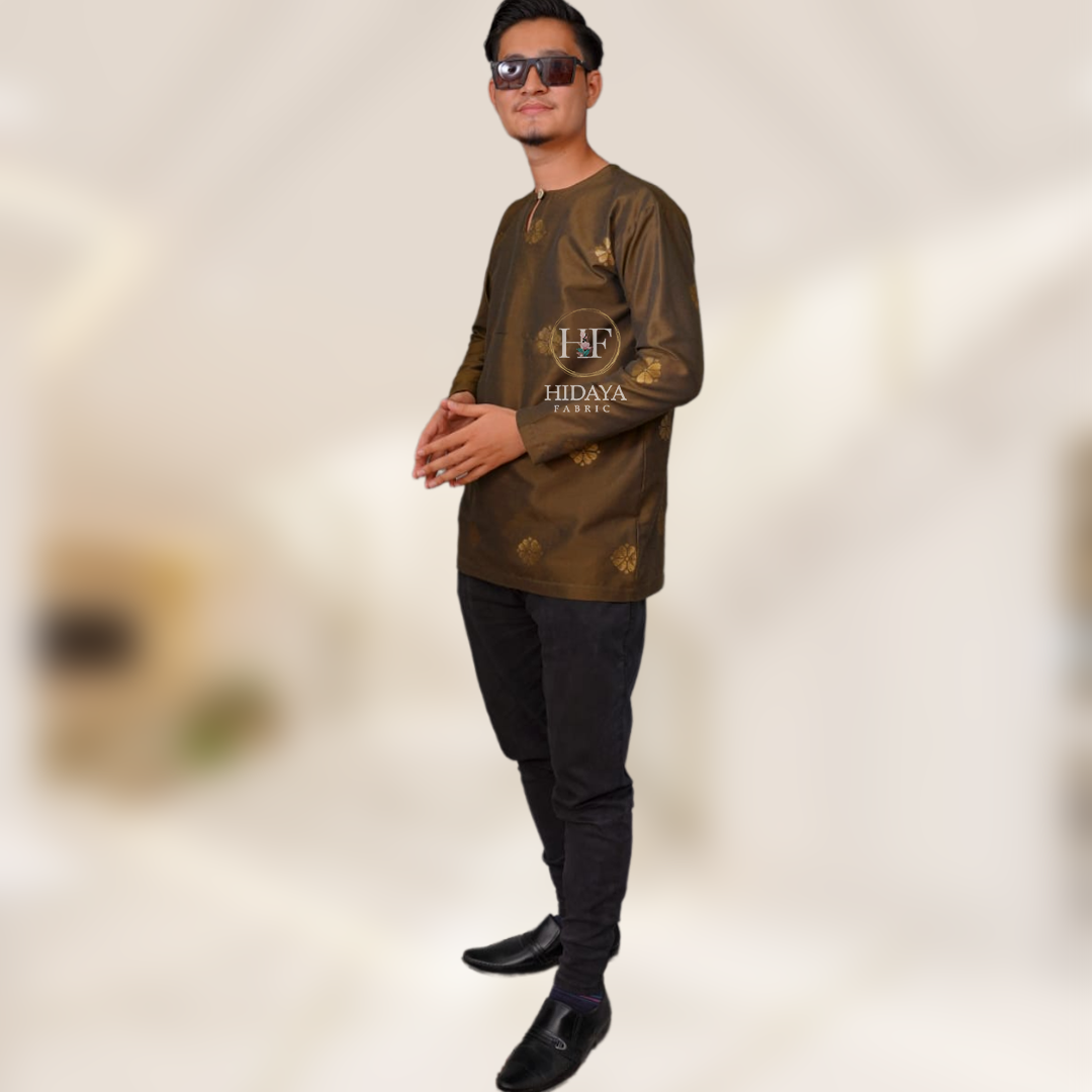 Hidaya Fabric Kurta Songket , 3XL TO 5XL Hidaya Fabrics