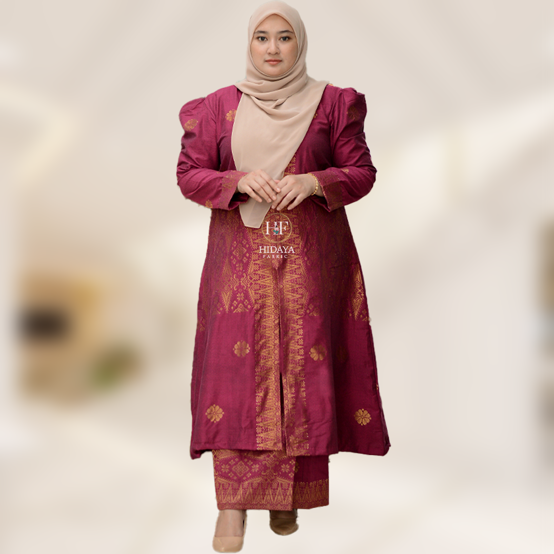 Hidaya Fabric Kebaya Hidaya Labuh, 2XL TO 6XL Hidaya Fabric