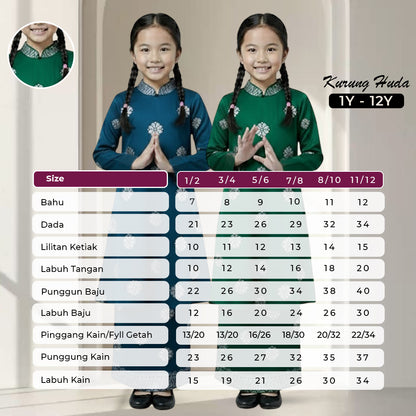 Baju Kurung Huda - New Kids Koleksi