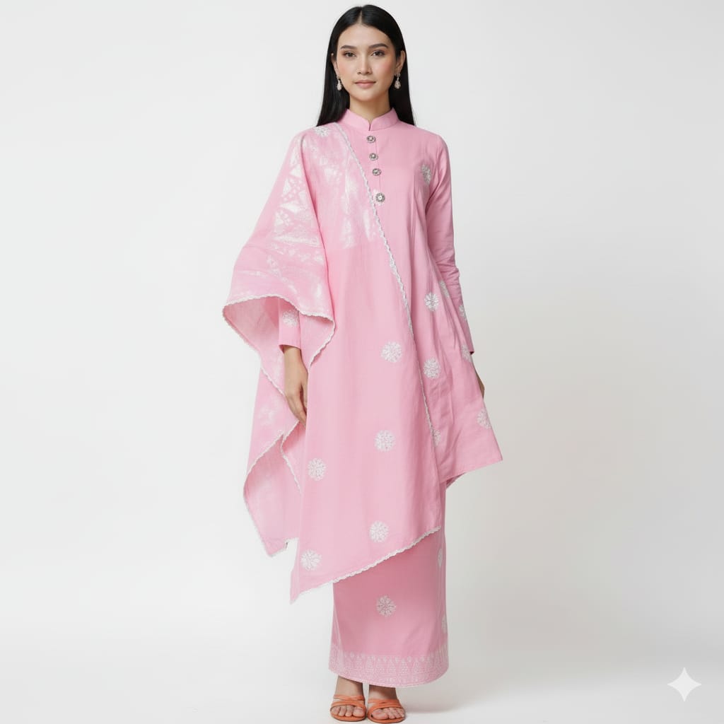 Kurung Cucak Musang + Sekali Selendang Free - Xs to 12xl