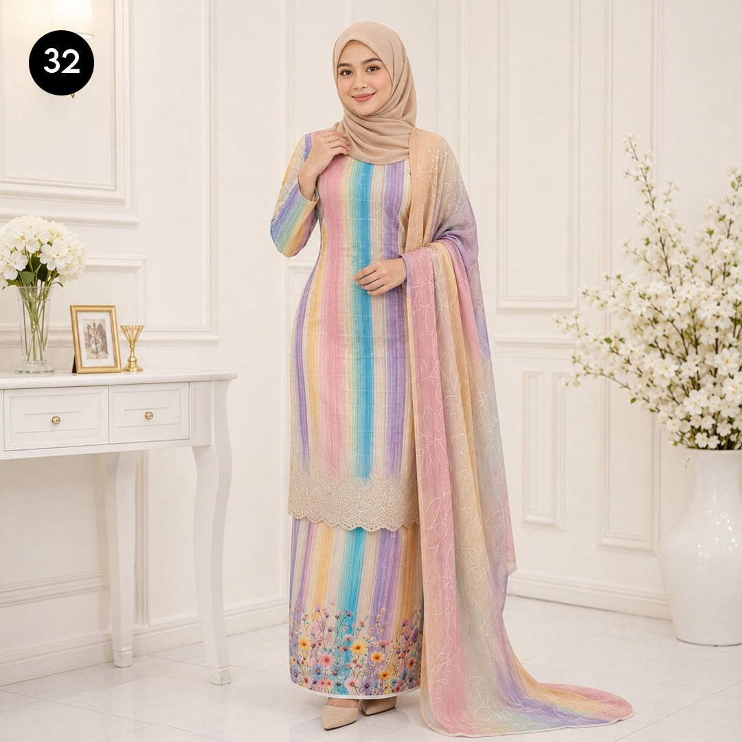 Baju Kurung Flora 🌷 New Kurung Series