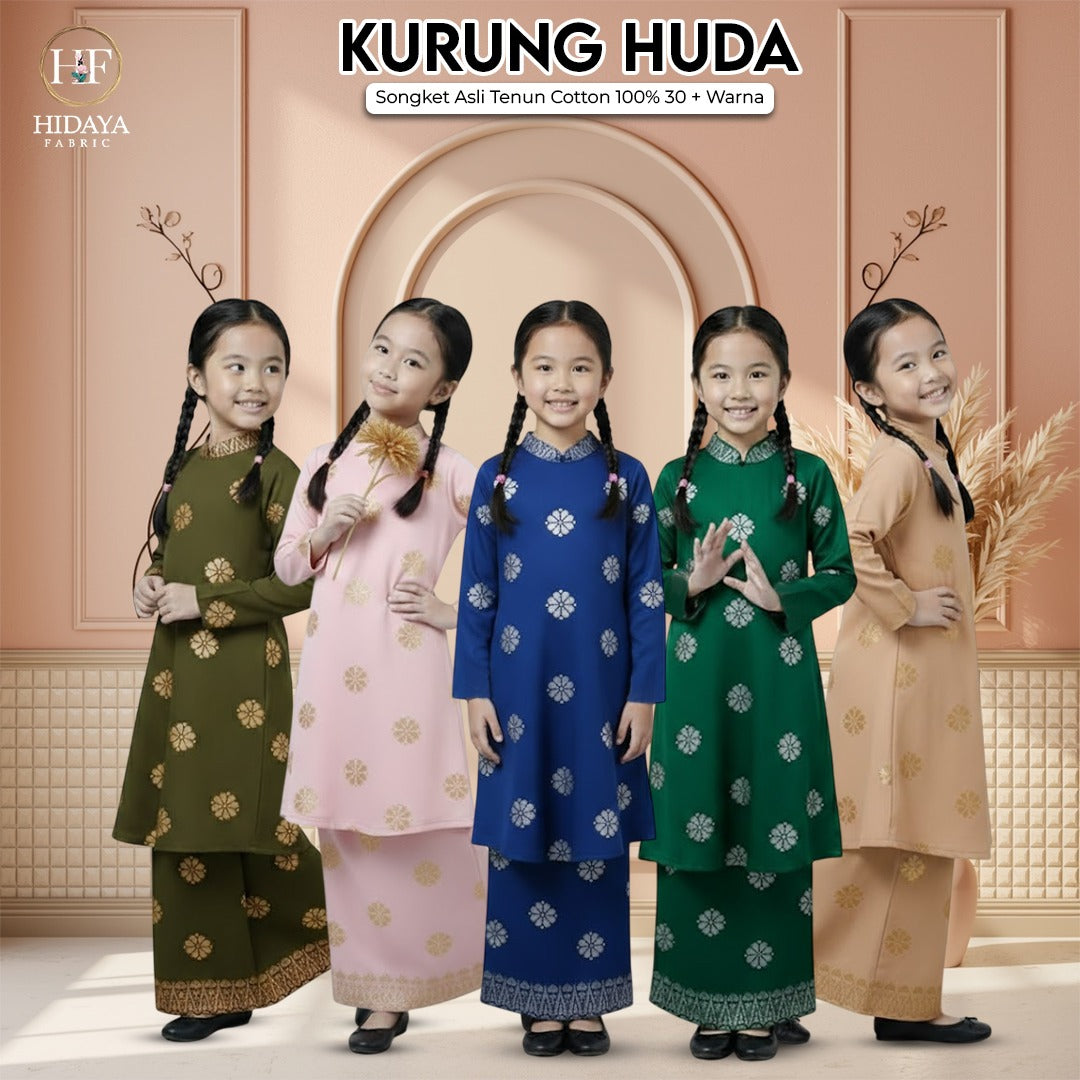 Baju Kurung Huda - New Kids Koleksi
