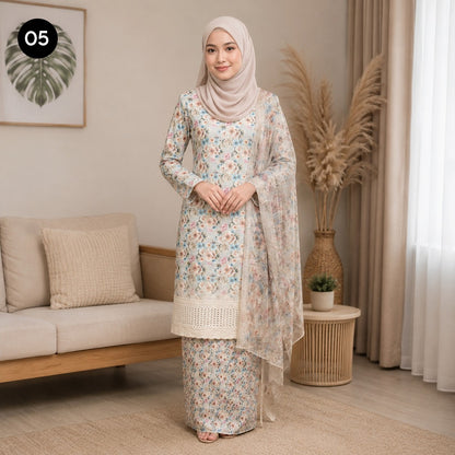 Baju Kurung Flora 🌷 New Kurung Series