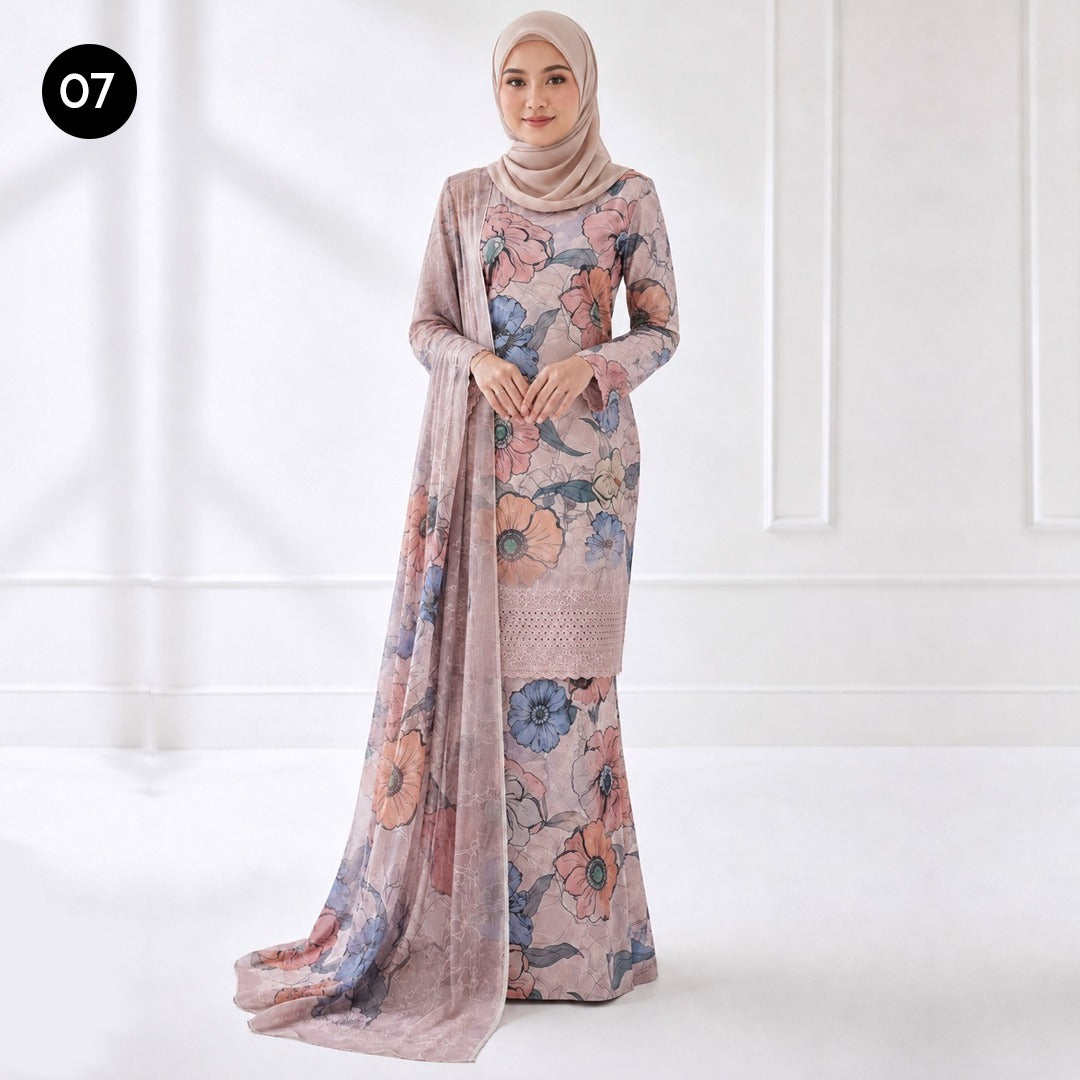 Baju Kurung Flora 🌷 New Kurung Series