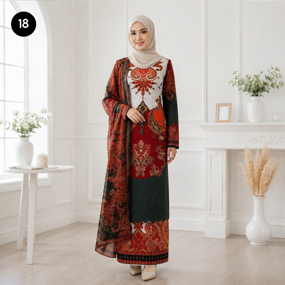Baju Kurung Flora 🌷 New Kurung Series