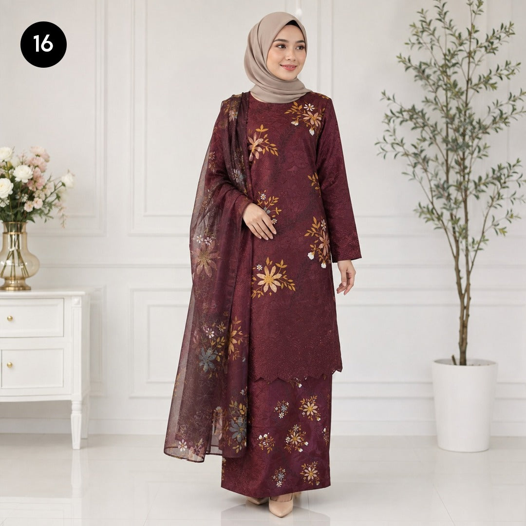 Baju Kurung Flora 🌷 New Kurung Series