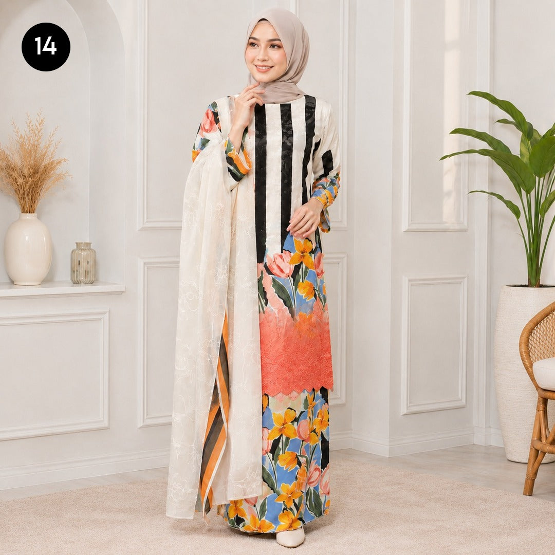Baju Kurung Flora 🌷 New Kurung Series