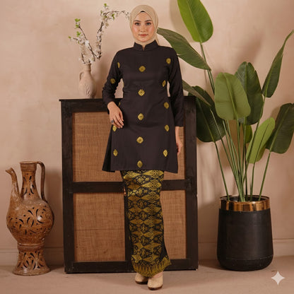 Kurung Cucak Musang + Sekali Selendang Free - Xs to 12xl